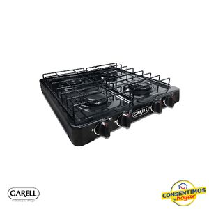 Parrilla Garell de mesa PM4QC-N 48 cms - Negro 4 quemadores