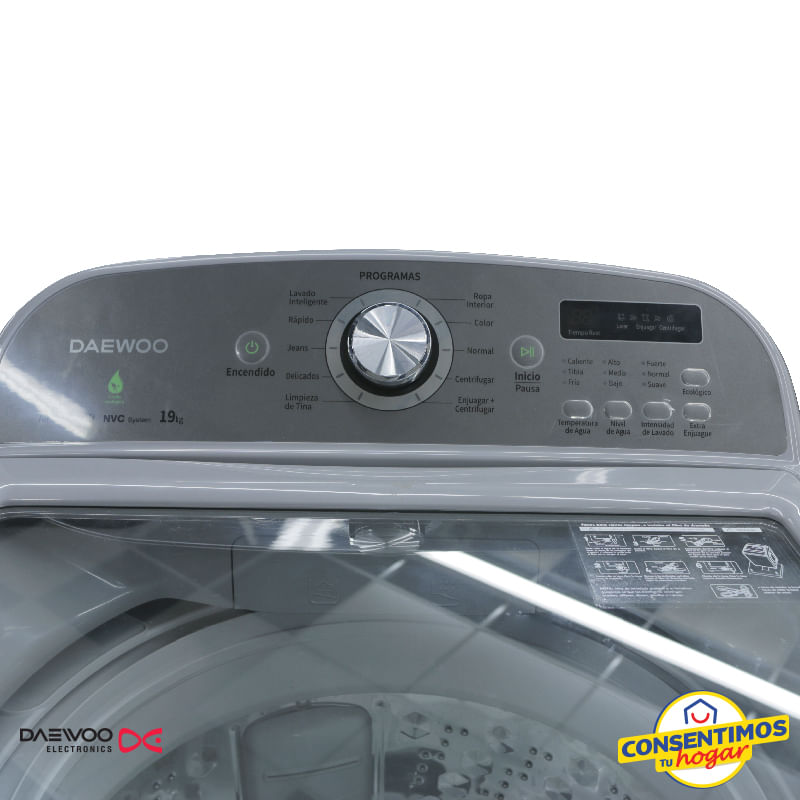 Lavadora Winia Daewoo 19Kg. DWF-DG1B386CSG1