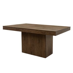 Mesa Venecia-Nogal para 6 sillas con pedestal