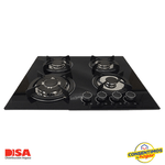 Parrilla Disa Home Cristal Templado 4 quemadores