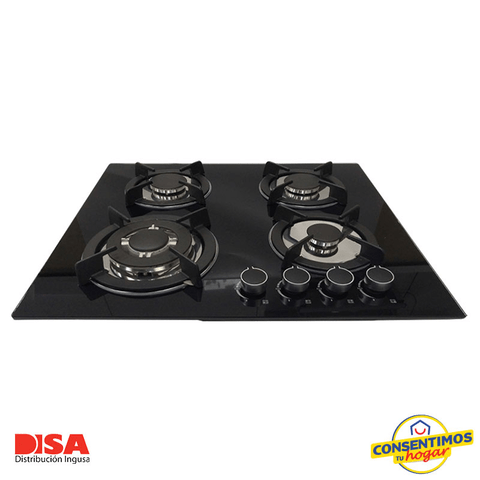 Parrilla Disa Home Cristal Templado 4 quemadores
