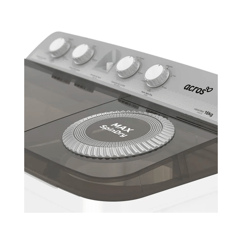 LavadoraAcros16KgALD1645JE–BlancoconvistasgrisesSemiautomatica