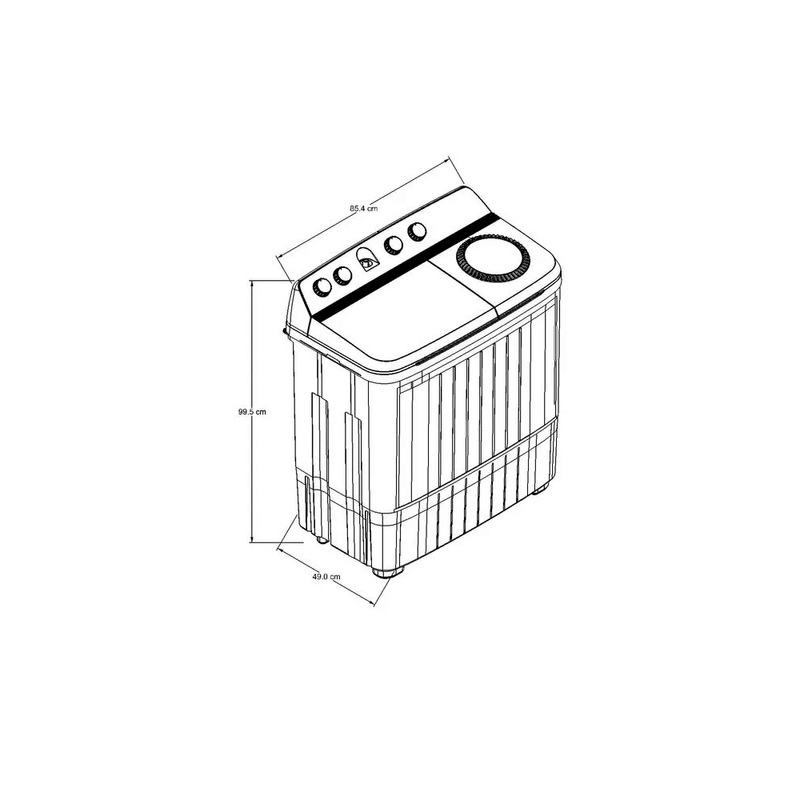 LavadoraAcros16KgALD1645JE–BlancoconvistasgrisesSemiautomatica