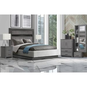 Recámara Mariana Queen Size Gris